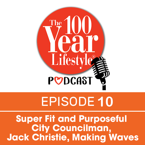 the 100 year lifestyle podcast orange image