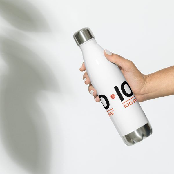 100:100 Stainless Steel Water Bottle 17oz - Image 5