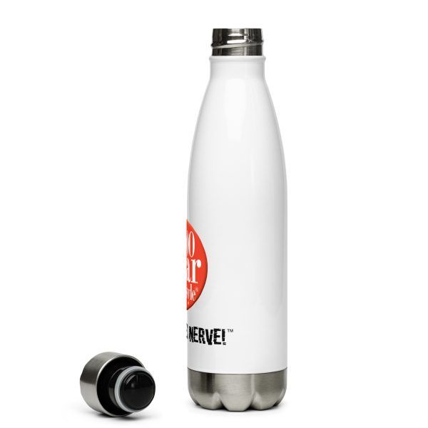 100 Year Lifestyle® Life Takes Nerve™ Stainless Steel Water Bottle 17oz - Image 4