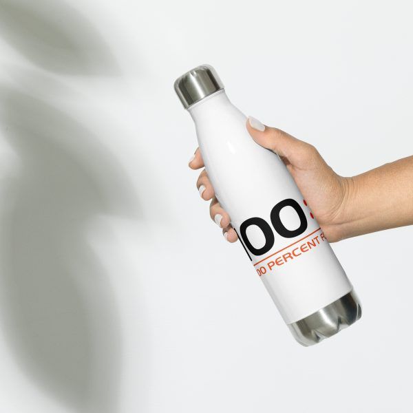 100:100 Stainless Steel Water Bottle 17oz - Image 4
