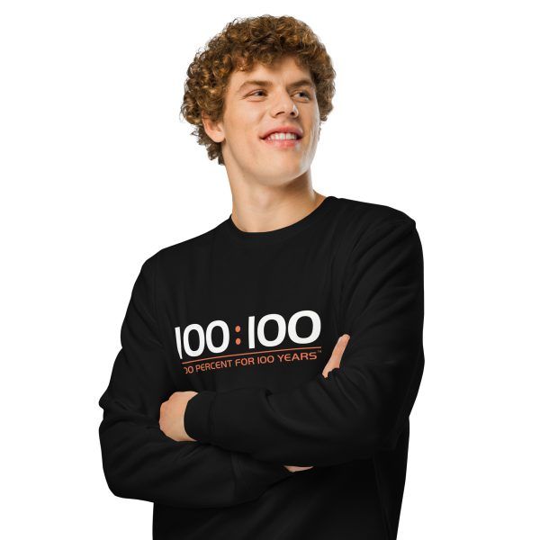 100:100 Unisex Organic Mid-Weight Sweatshirt - Image 3