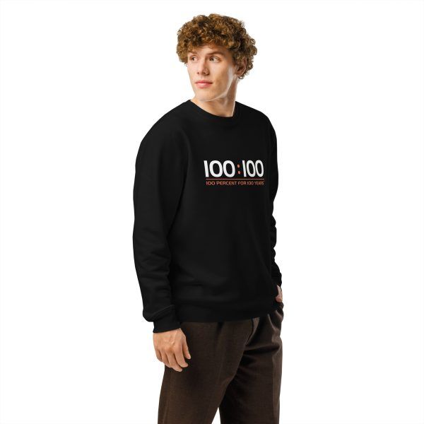 100:100 Unisex Organic Mid-Weight Sweatshirt - Image 4