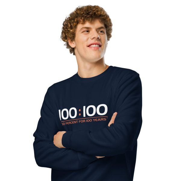 100:100 Unisex Organic Mid-Weight Sweatshirt - Image 7