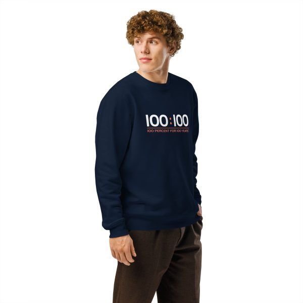 100:100 Unisex Organic Mid-Weight Sweatshirt - Image 8
