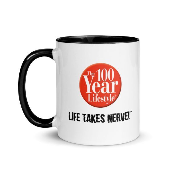 100 Year Lifestyle® Ceramic Mug Life Takes Nerve™