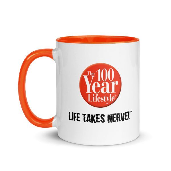 100 Year Lifestyle® Ceramic Mug Life Takes Nerve™ - Image 6