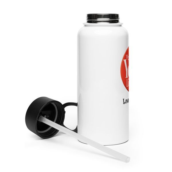 100 Year Lifestyle® "Love Your Age!™" Stainless Steel Water Bottle with Straw Lid - Image 5