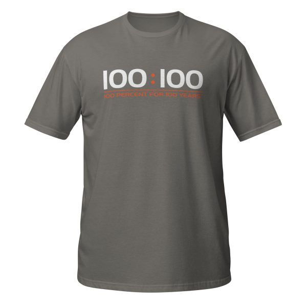100:100 Short-Sleeve Cotton Unisex Workout T-Shirt - Image 23