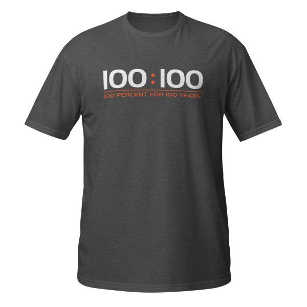 100:100 Short-Sleeve Cotton Unisex Workout T-Shirt - Image 11