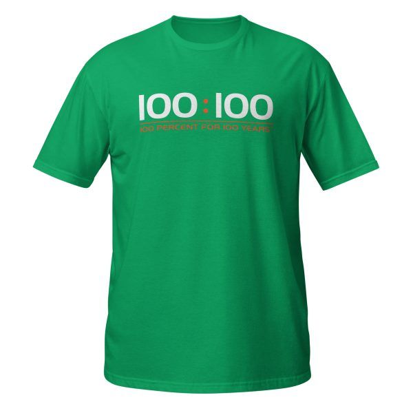 100:100 Short-Sleeve Cotton Unisex Workout T-Shirt - Image 29