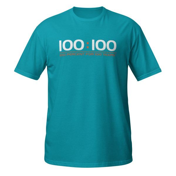 100:100 Short-Sleeve Cotton Unisex Workout T-Shirt - Image 27